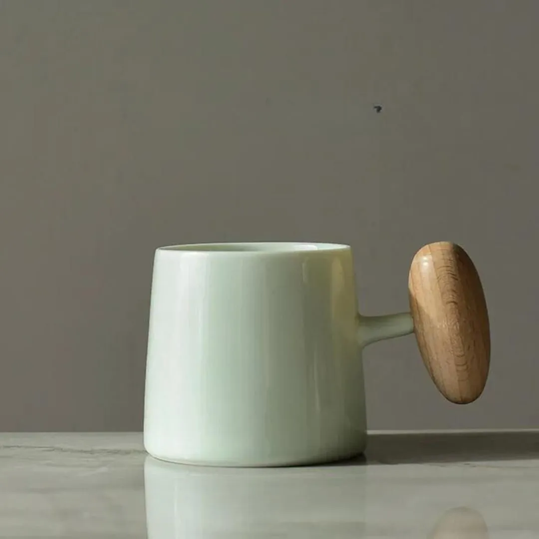 Tilley   Me | Ceramic Mug with Wood Handle