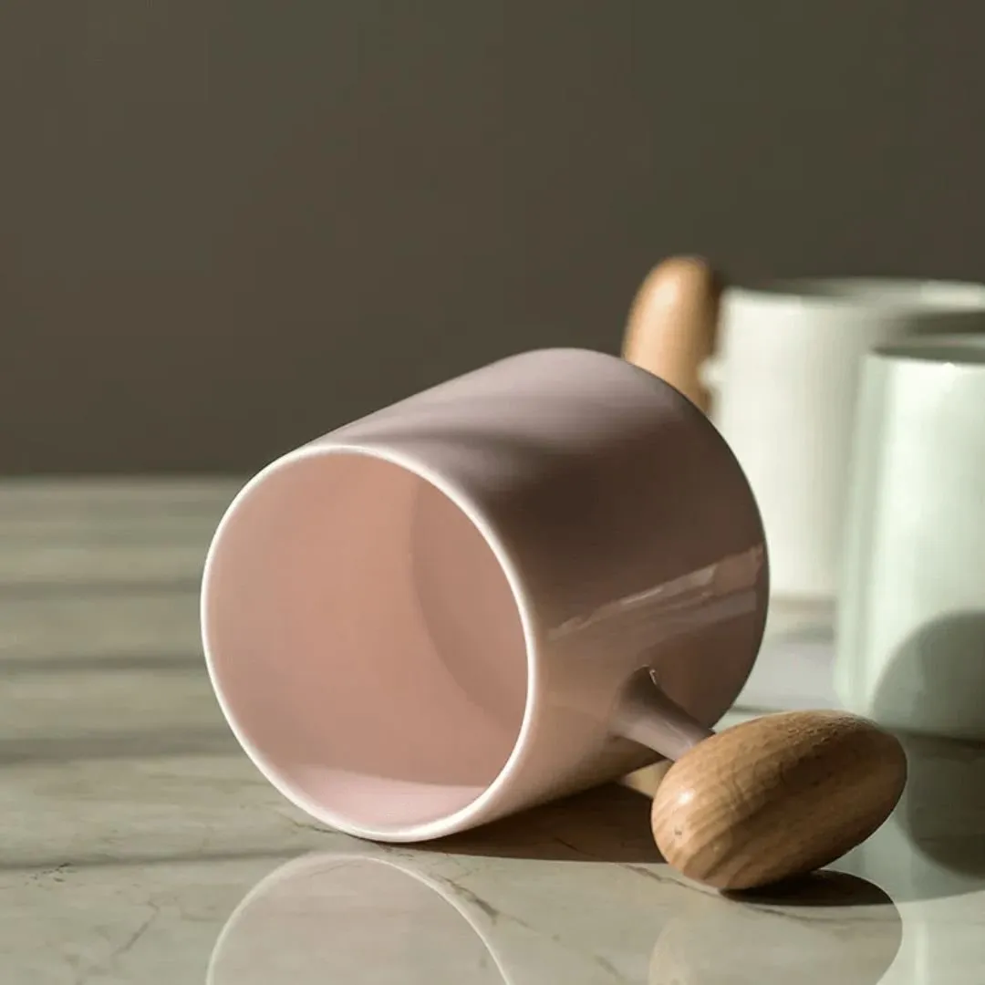 Tilley   Me | Ceramic Mug with Wood Handle