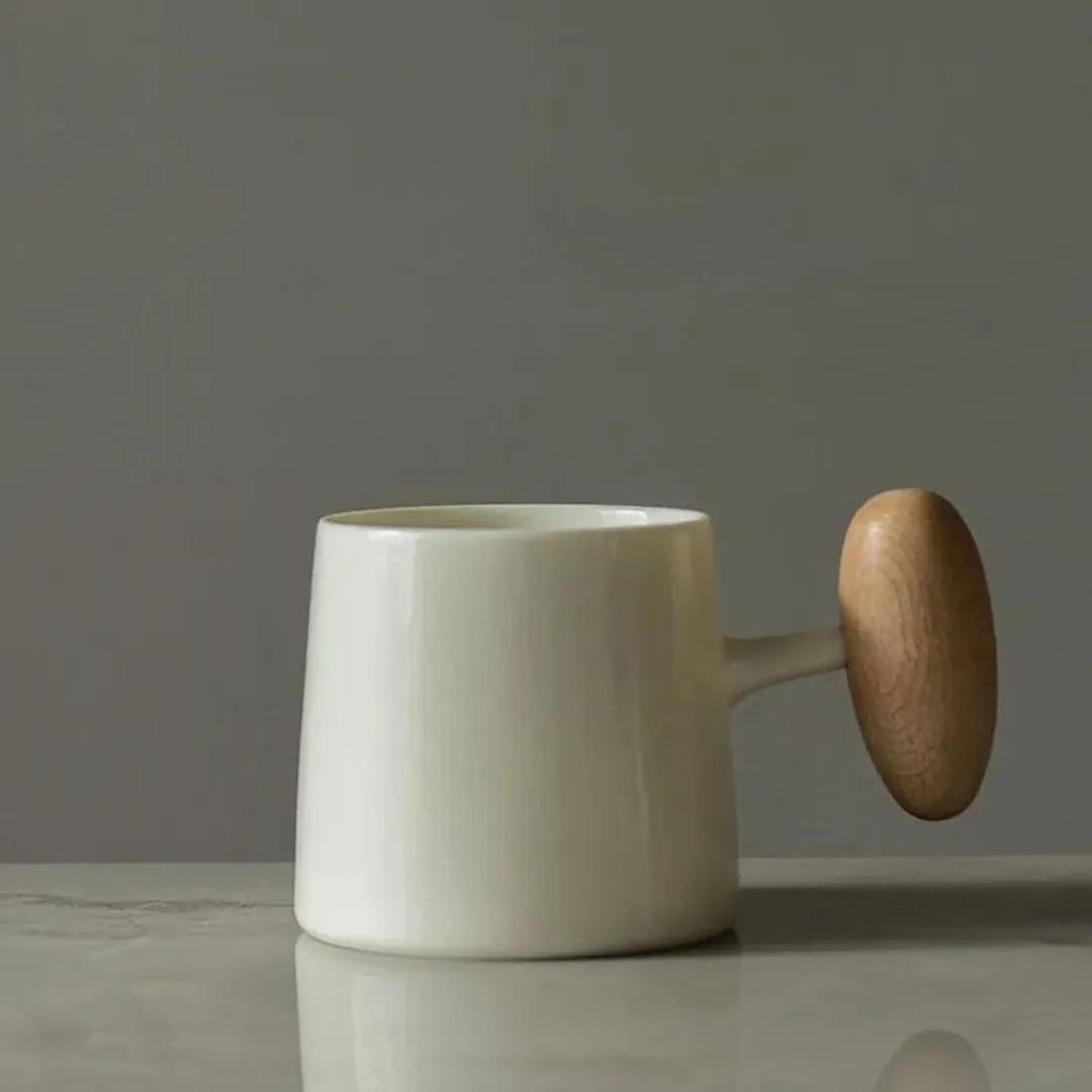 Tilley   Me | Ceramic Mug with Wood Handle