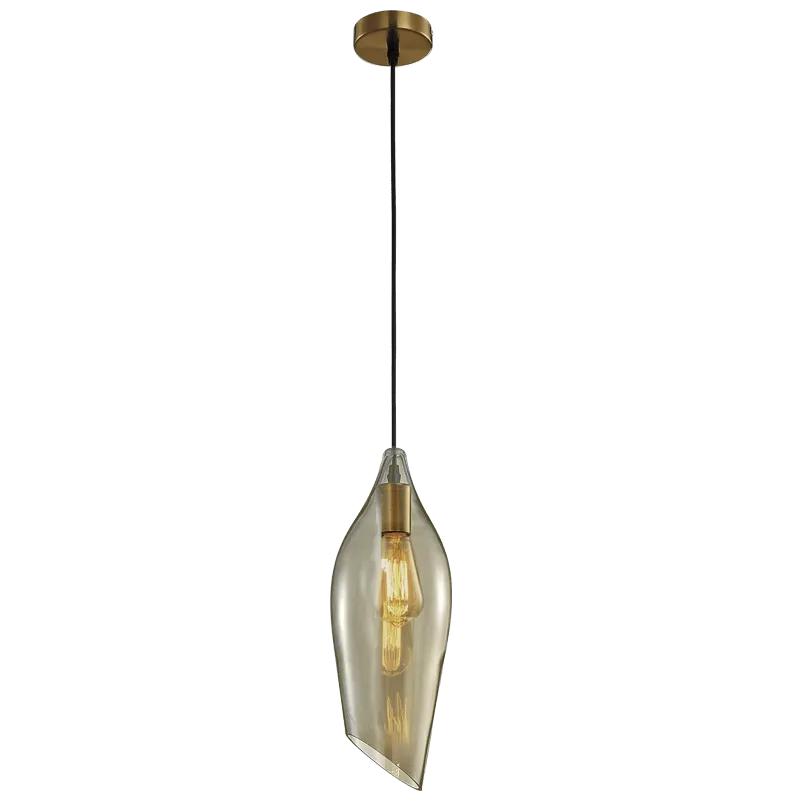 Tucana Pendant with Cognac Colour Glass