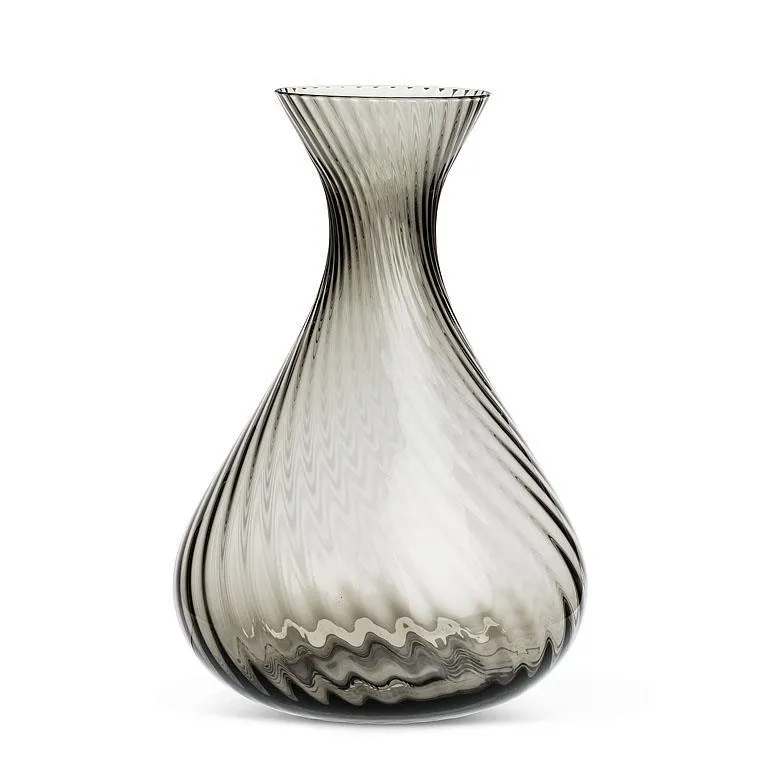 Twist Glass Carafe - Smoke