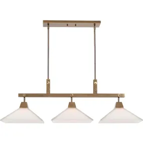 Uttermost Brookdale Industrial 3 Light Linear Chandelier