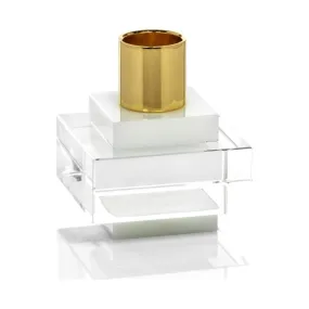 Vianna Square Crystal Candle Holder