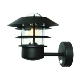 Wealdstone Black Outdoor Wall Light with PIR - ID 8322