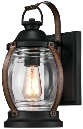 Westinghouse 63351 Wall Fixture, Black Fixture, Barnwood Fixture :EA: QUANTITY: 1