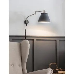 Westport Wall Light in Charcoal - Steel