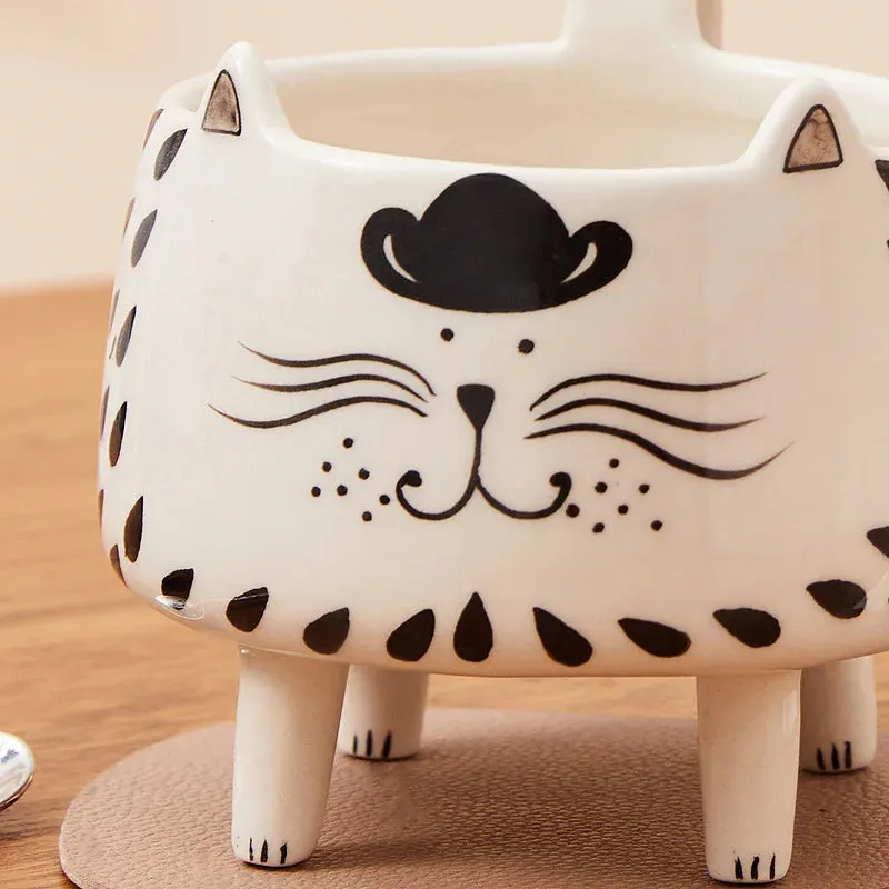 Whiskered Whimsy Cat Mug