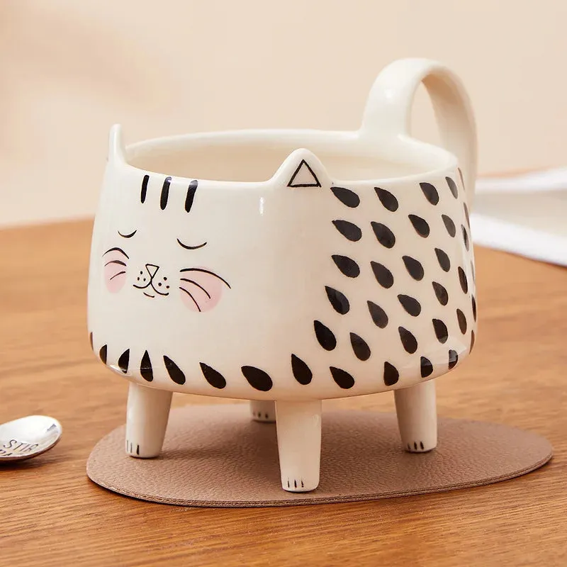 Whiskered Whimsy Cat Mug