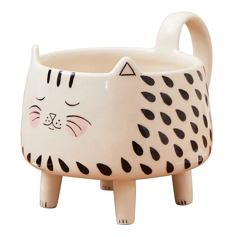 Whiskered Whimsy Cat Mug