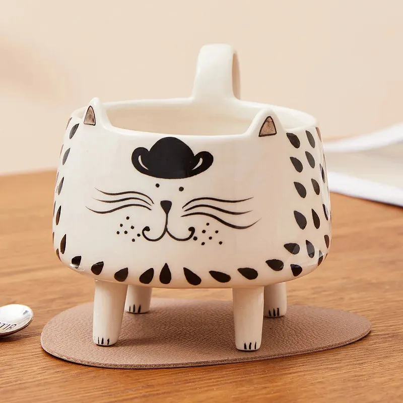 Whiskered Whimsy Cat Mug