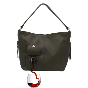 Wine Purse (Milano-Espresso) - Fashionable Purse With Hidden, Insulated