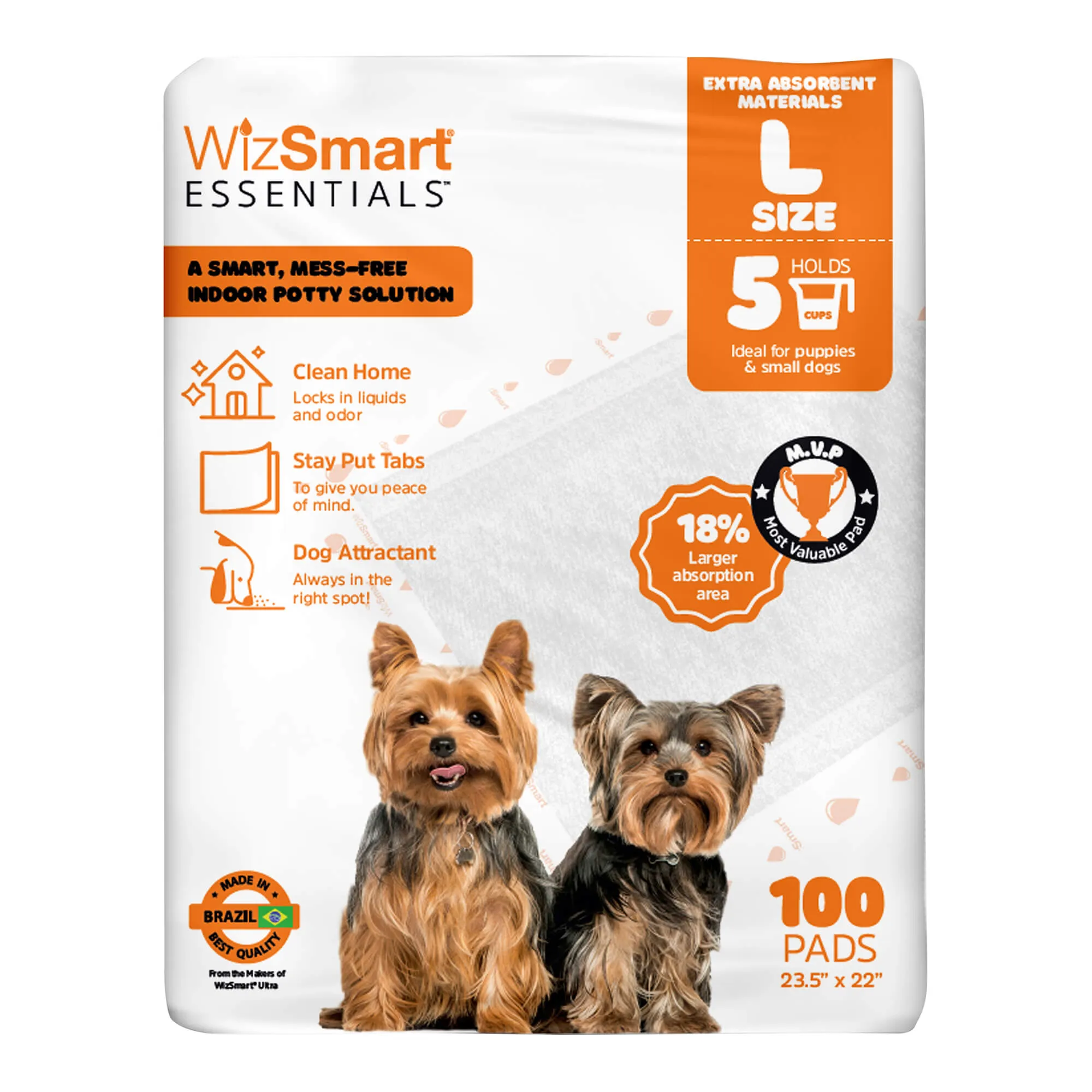 WizSmart Essentials Pads, Large