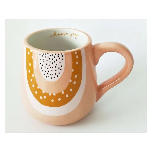 Woodstock Rainbow Dot Mug - Choose Joy