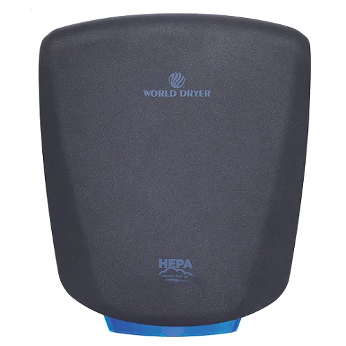 WORLD DRYER® Q-962A2 VERDEdri® Hand Dryer - Textured Graphite Epoxy on Aluminum Automatic Universal Voltage Surface-Mounted ADA Compliant (Copy)