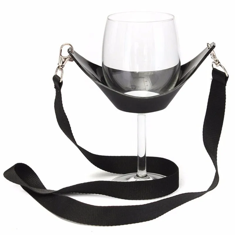 Xtreme Xccessories Party Time Hands-Free Wine Glass Holder - Convenient, Portable, and Stylish | Perfect Gift for Parties and Social Gatherings