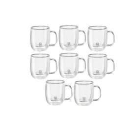 Zwilling 2.72 Oz. Sorrento Plus Double Wall Espresso Glass 8-Piece Set - 39500-128