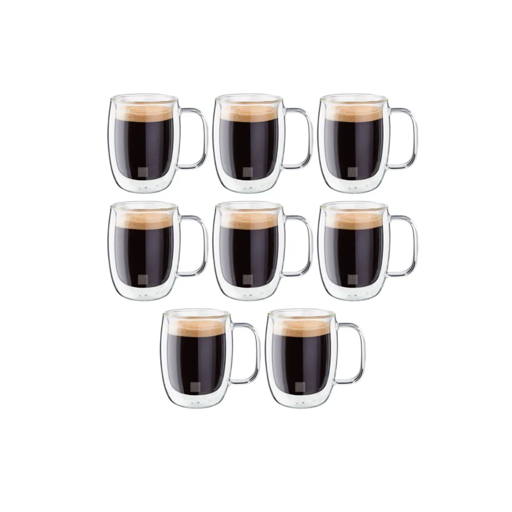 Zwilling 2.72 Oz. Sorrento Plus Double Wall Espresso Glass 8-Piece Set - 39500-128